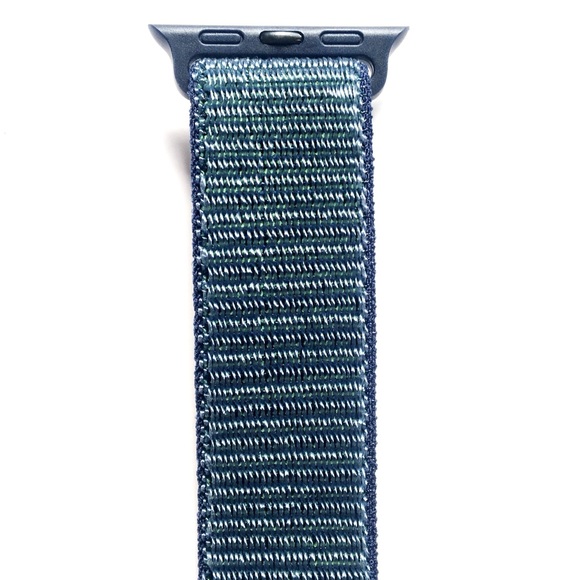 NEW Blue Green Sport Loop BAND For Apple Watch - Picture 2 of 4
